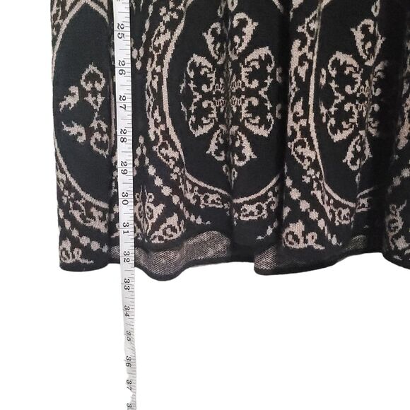 Romeo & Juliet Couture Black White Damask Sweater Dress Womens XSmall A Line - Picture 13 of 13